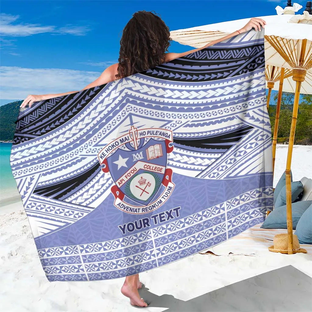 Deep Blue Tribal Turtle Hibiscus Print Sarong Polynesian Beach Wrap Pareo Wholesale Custom - main view