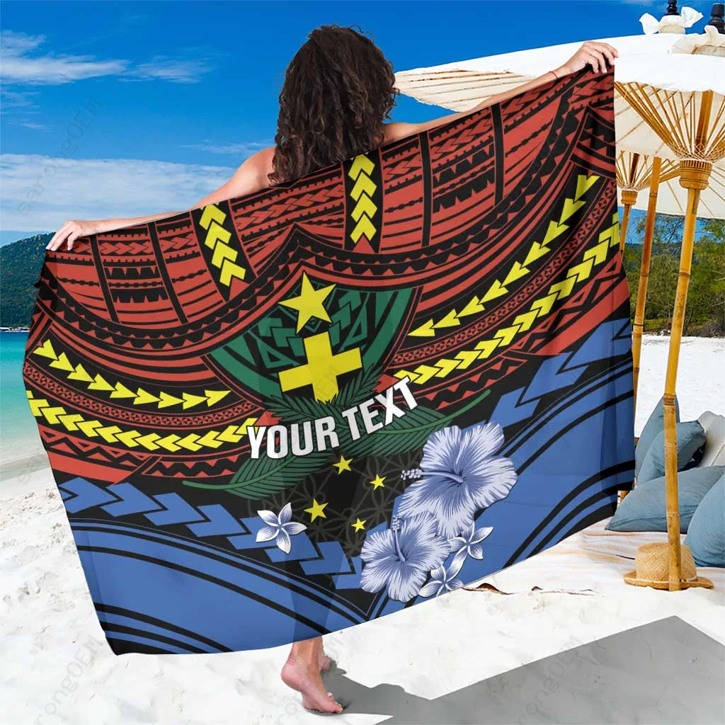 Navy Tribal Tafea Province Vanuatu Print Sarong South Pacific Tropical Beach Wrap Wholesale Pareo - main view
