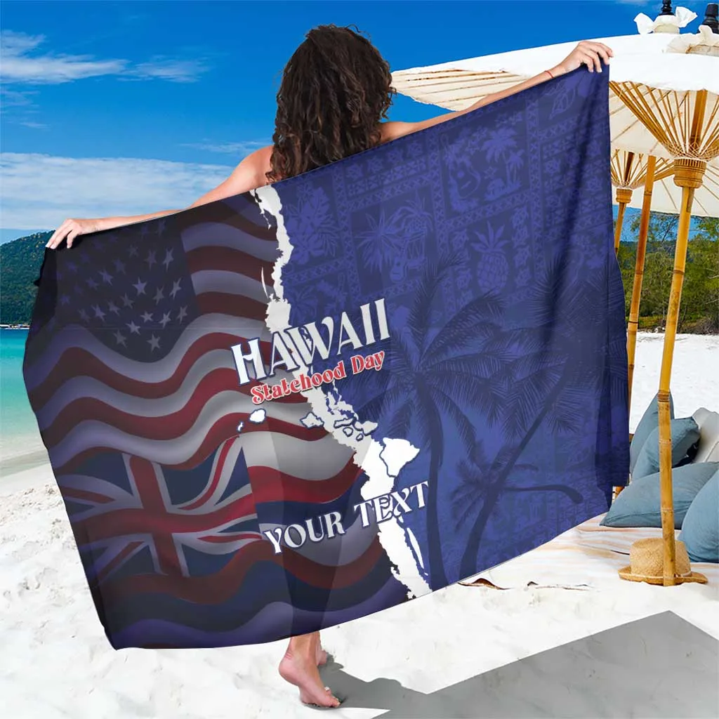 Personalized Hawaii Statehood Day Sarong 66th Anniversary - main view