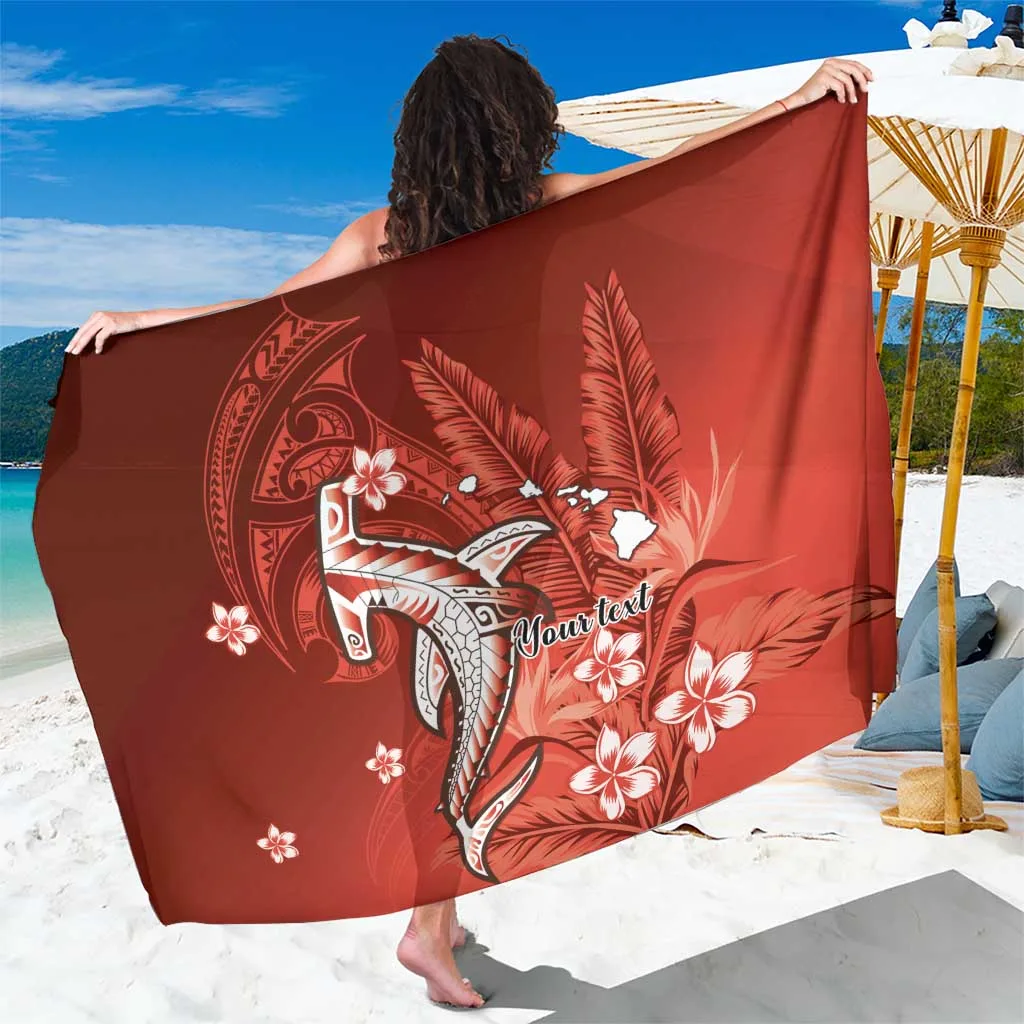 White Hawaiian Plumeria Hibiscus Tribal Print Sarong Beach Wrap Resort Hotel Poolside Cover Up Wholesale Pareo - main view