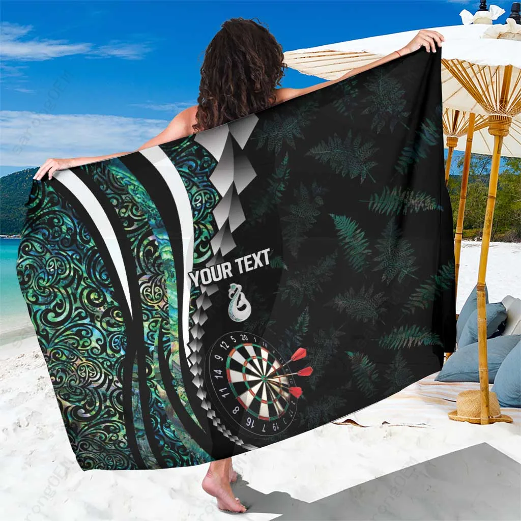 Paua Shell Pink Rayon Sarong Polynesian Beach Wrap Custom OEM Wholesale