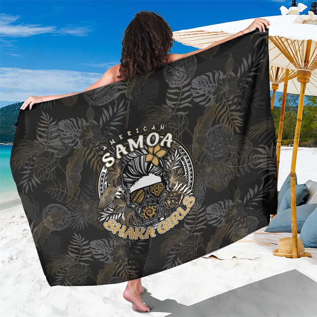 Tropical Flower Print Sarong Samoa Style Rayon Beach Wrap Cover Up Wholesale Pareo - main view