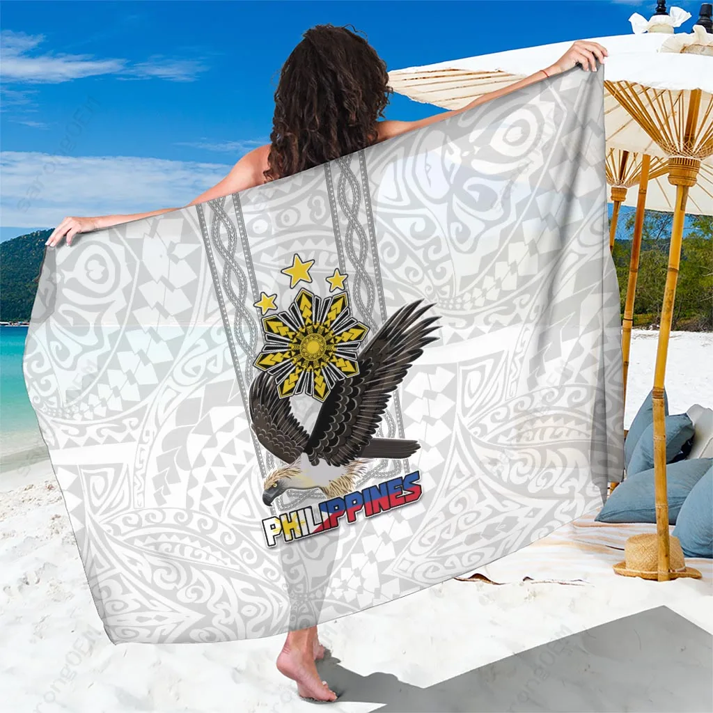 Polynesian Tribal Print Sarong Beach Wrap Rayon Pareo Island Vacation Cover Up OEM Wholesale - main view