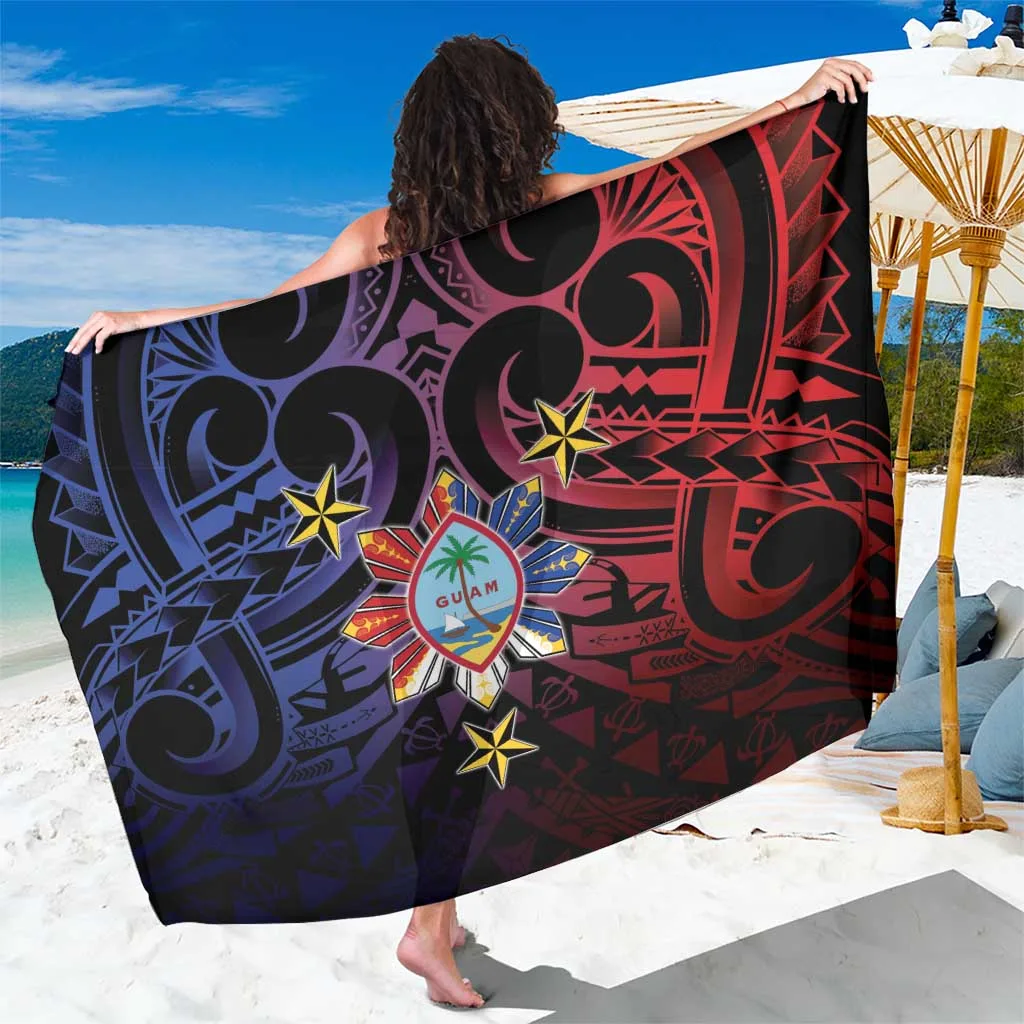 Yellow Philippine Sun Tribal Print Sarong Beach Wrap South Pacific Island Resort Cover Up Wholesale Pareo - main view