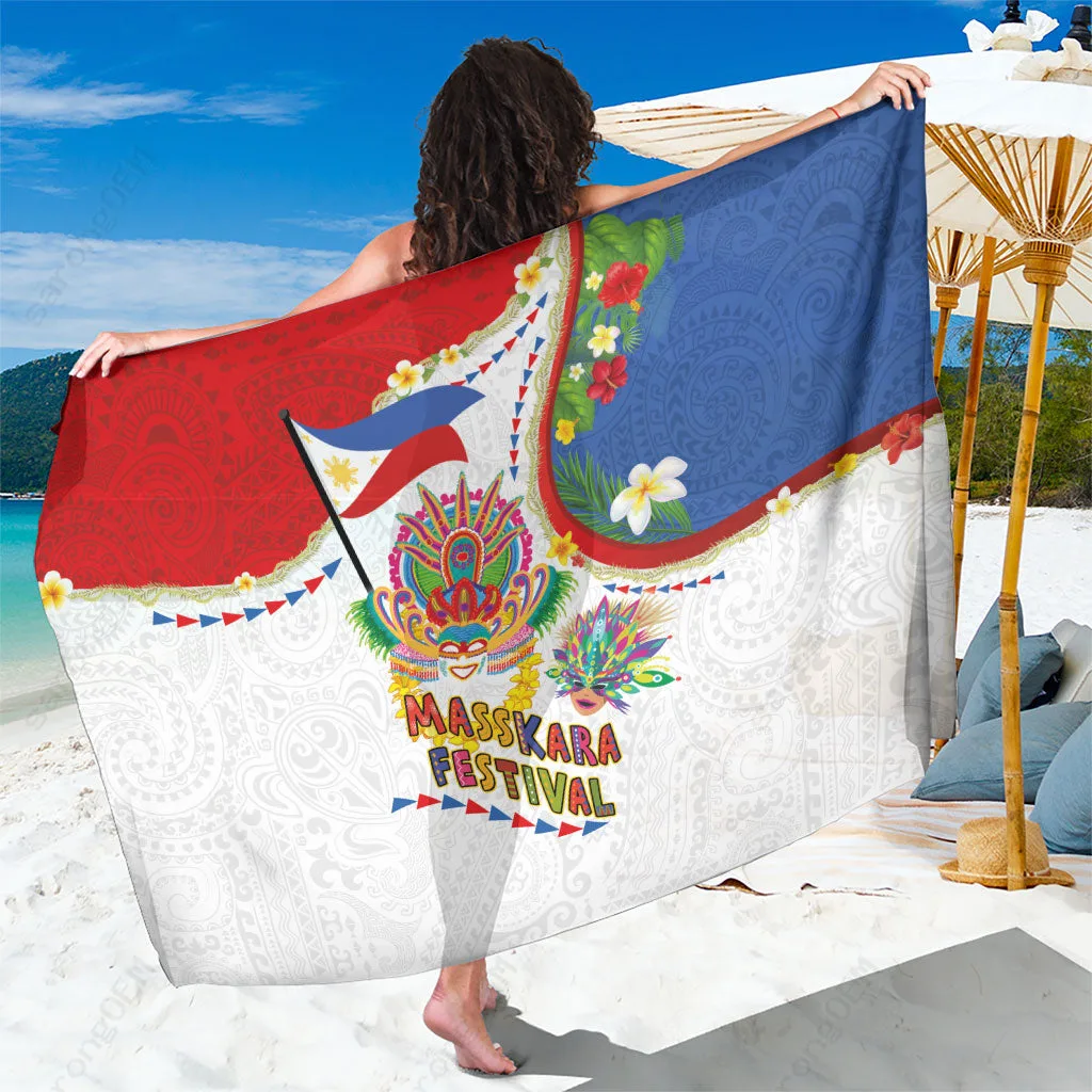 Hawaiian Tropical Palm & Floral Print Sarong Beach Wrap Polynesian Island Cover Up Wholesale Pareo