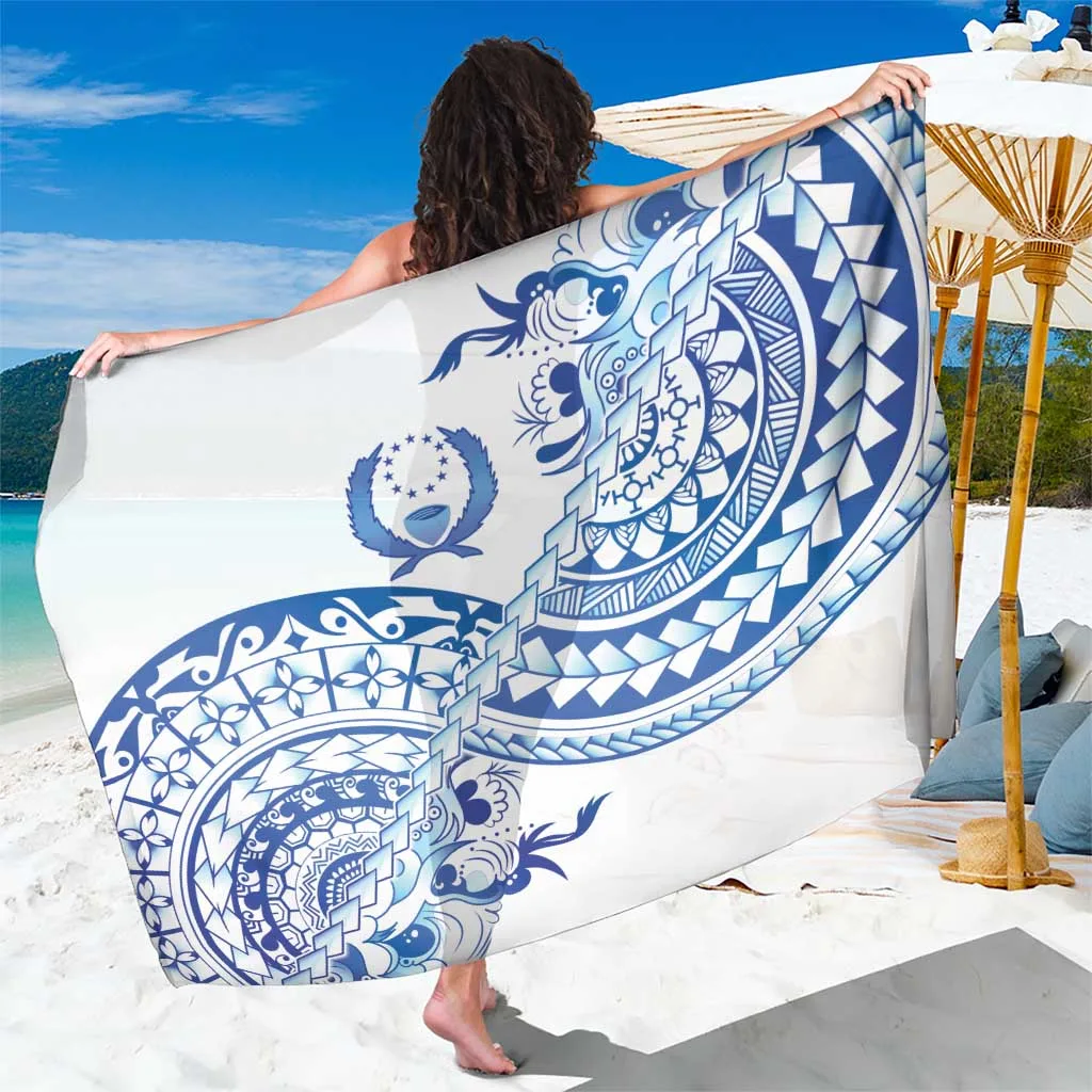 Multicolor Polynesian Floral Tattoo Mandala Print Sarong Beach Wrap Resort Cover Up Wholesale Pareo - main view