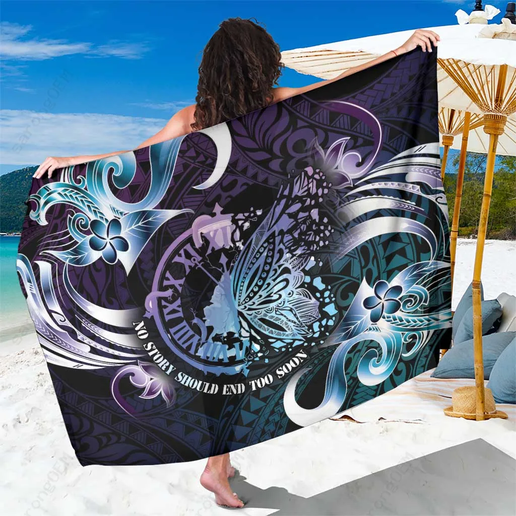 Polynesia South Pacific Print Sarong Beach Wrap Cover Up Rayon Pareo Wholesale