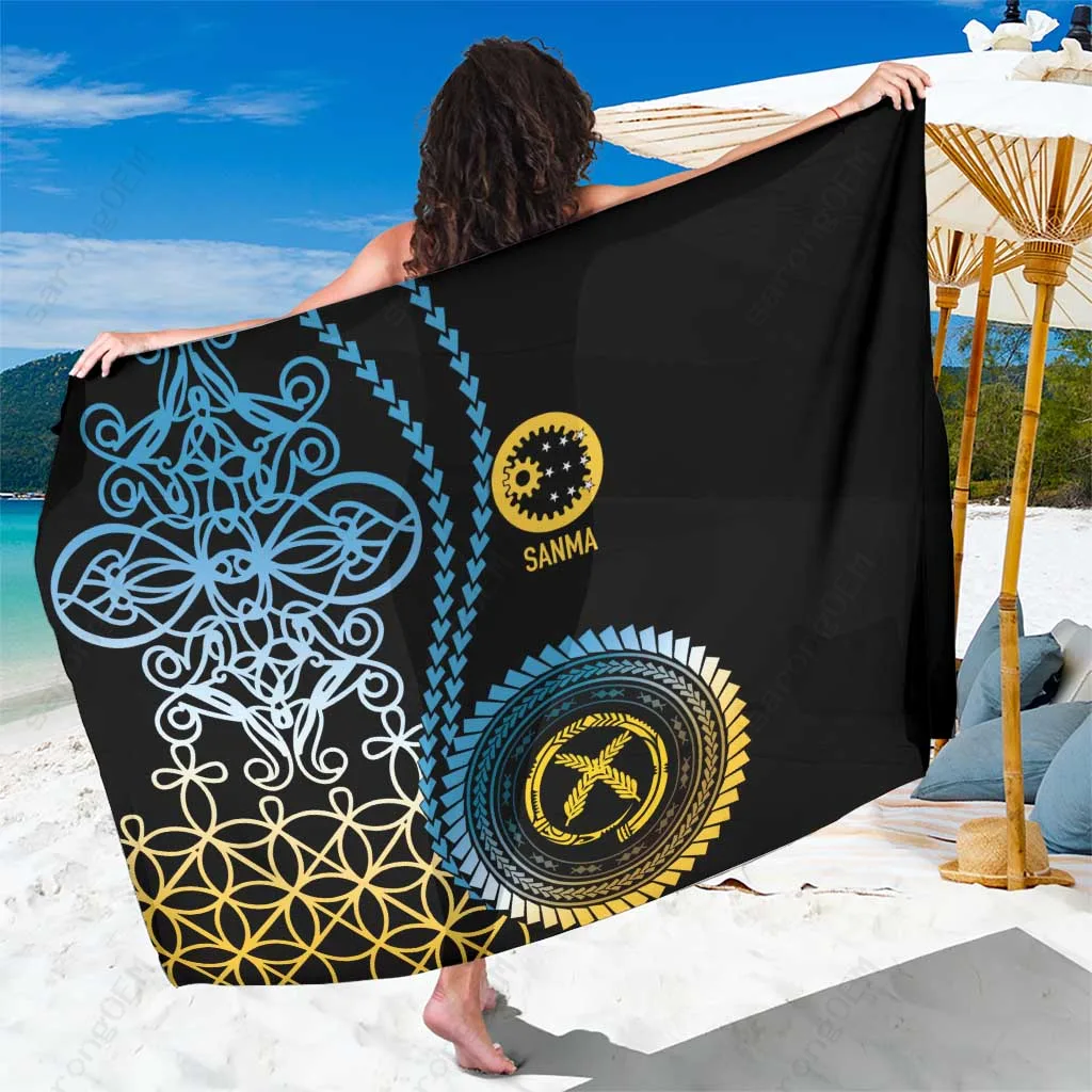 Red Tropical Hibiscus Turtle Mandala Print Sarong Polynesian Beach Wrap Pareo Wholesale