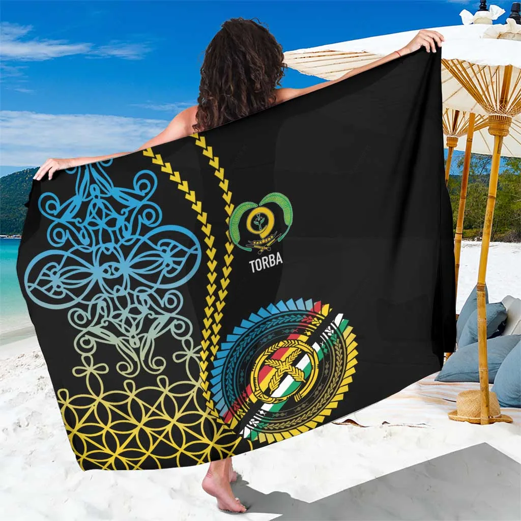 Red Tropical Hibiscus Floral Tribal Print Sarong Polynesian Beach Wrap Pareo for Resort Wholesale - main view