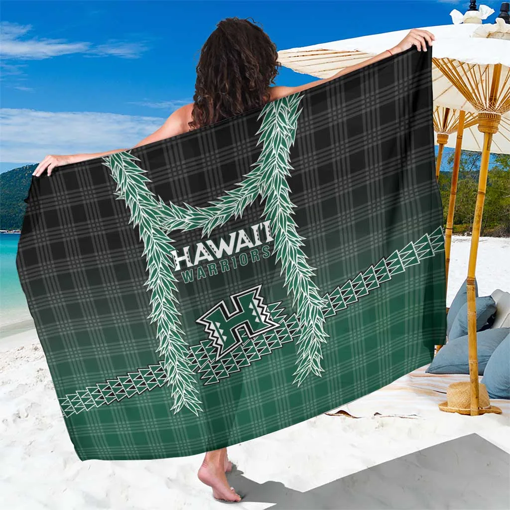 Rainbow Warriors Hawaii Palaka Maile Lei Print Sarong Tropical Island Beach Wrap Pareo Wholesale - main view
