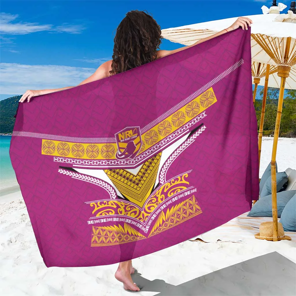 Pink Tribal Niue Hiapo Tattoo Print Sarong South Pacific Island Beach Wrap Wholesale Pareo - main view