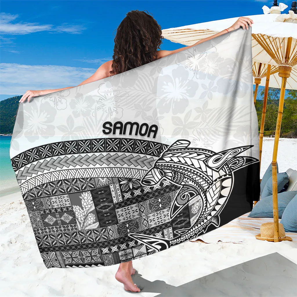 Samoa Mamanu Siapo Classic Black Sarong Tatau Malie - main view