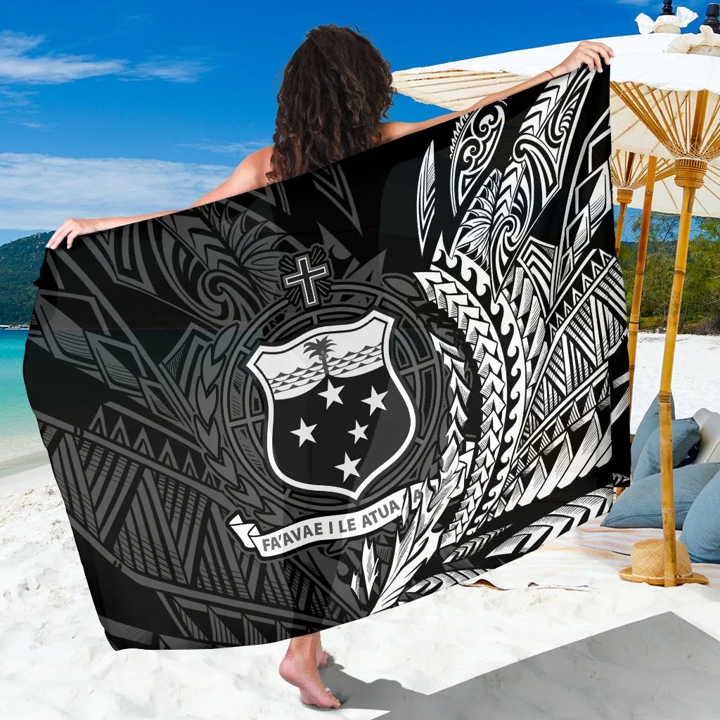 Samoa Wings Style Tropical Floral Print Sarong Polynesian Beach Wrap Wholesale Pareo - main view