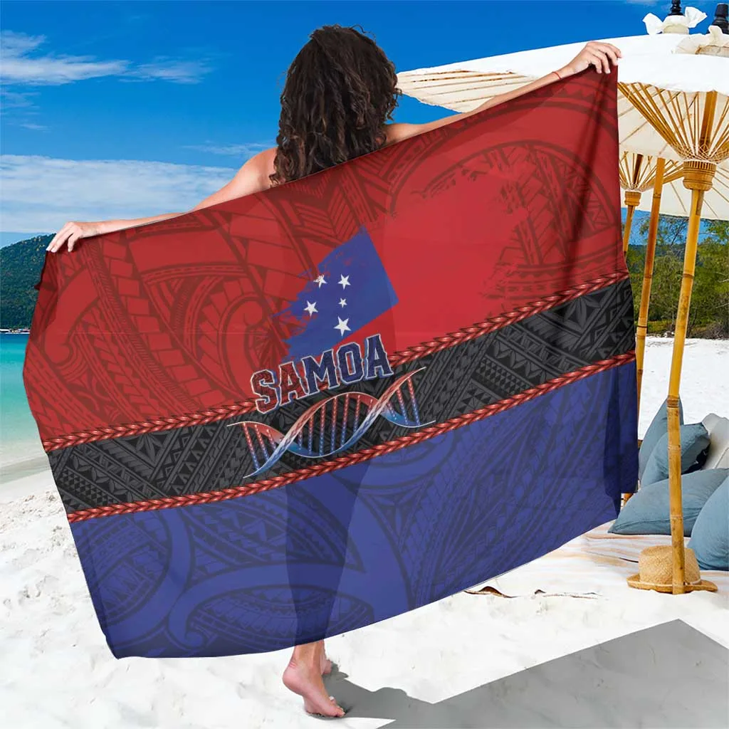 Black Gold Tribal Turtle Hibiscus Print Sarong Samoan Polynesian Beach Wrap Wholesale Pareo - main view