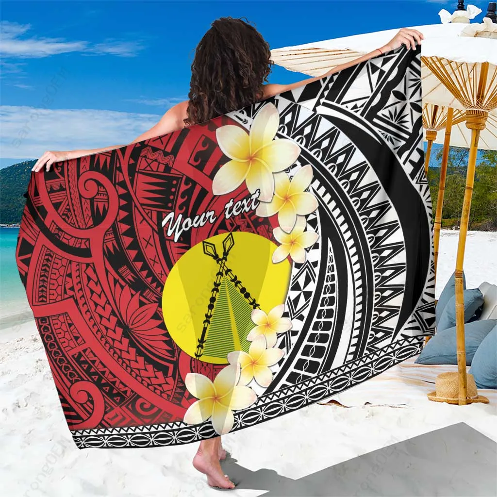 Frangipani Polynesian Pattern Sarong Beach Wrap Pareo Viscose Rayon Summer Island Cover Up Wholesale Custom - related