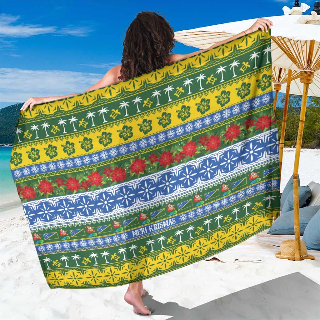 Solomon Islands Christmas Sarong The Solomons Melanesian Meri Krismas - main view
