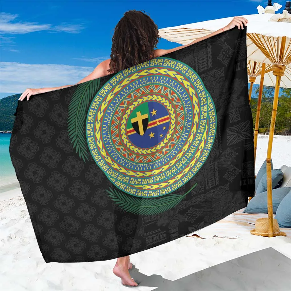 Tafea Tribal Tattoo With Namele Leaves Sarong - main view