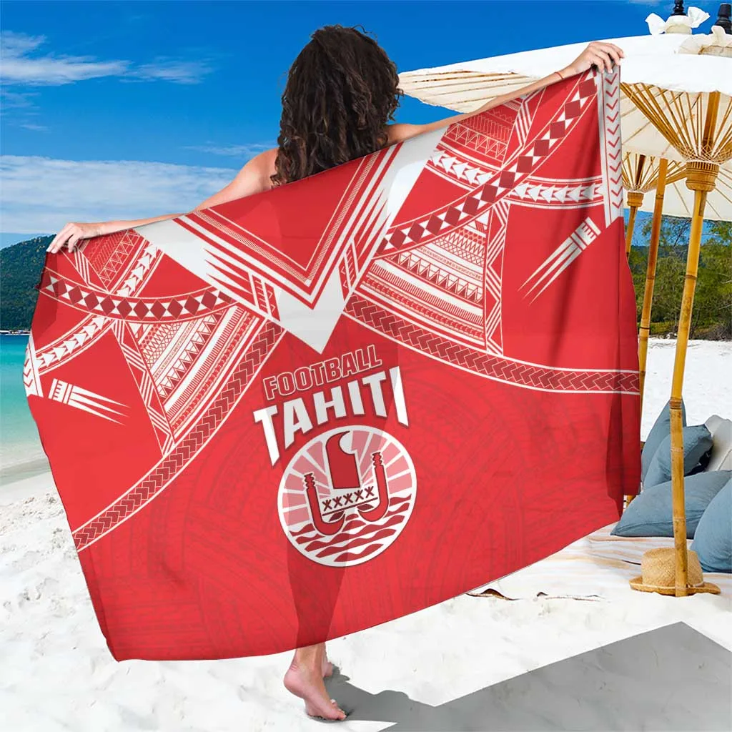 Deep Blue Polynesian Tribal Football Coat of Arms Sarong Beach Wrap South Pacific Island Resort Pareo Wholesale - main view