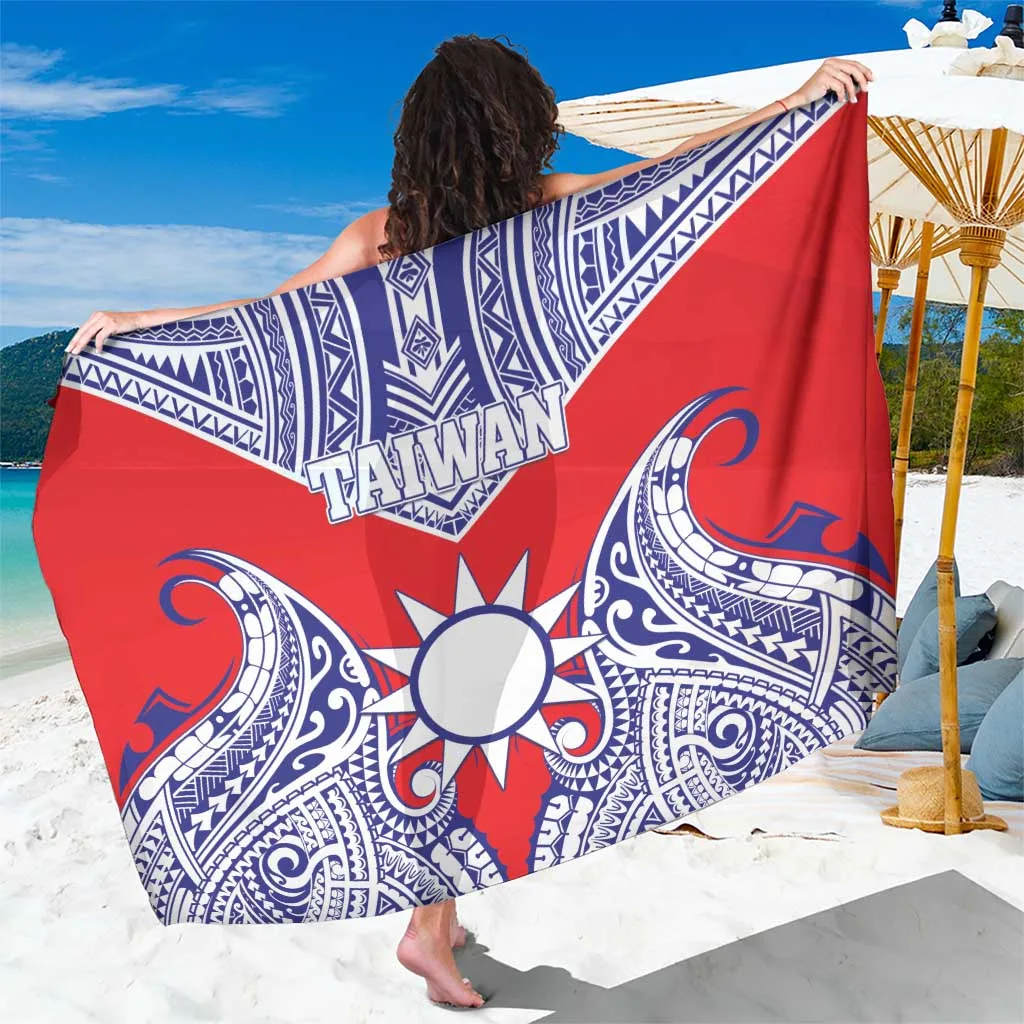 Taiwan Sarong Austronesian Tribal Tattoo Red - main view