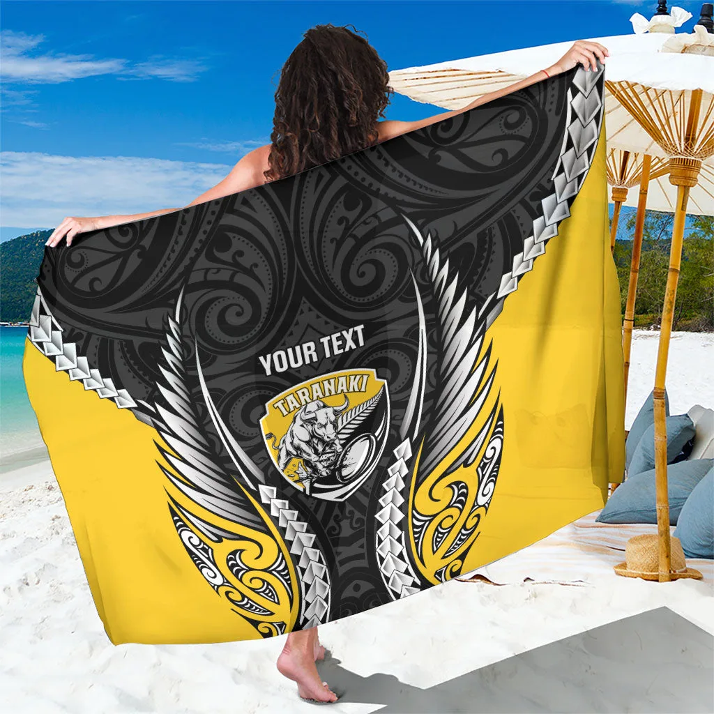 Silver Fern Tribal Print Sarong South Pacific Beach Wrap Custom OEM Pareo for Resort - main view