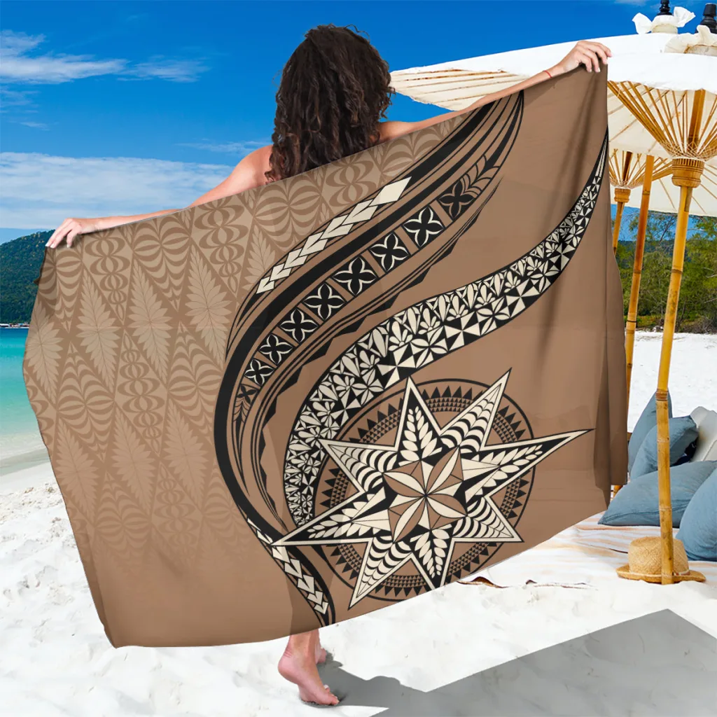 Tonga Ngatu Sarong Tokelau Classic Motifs - main view