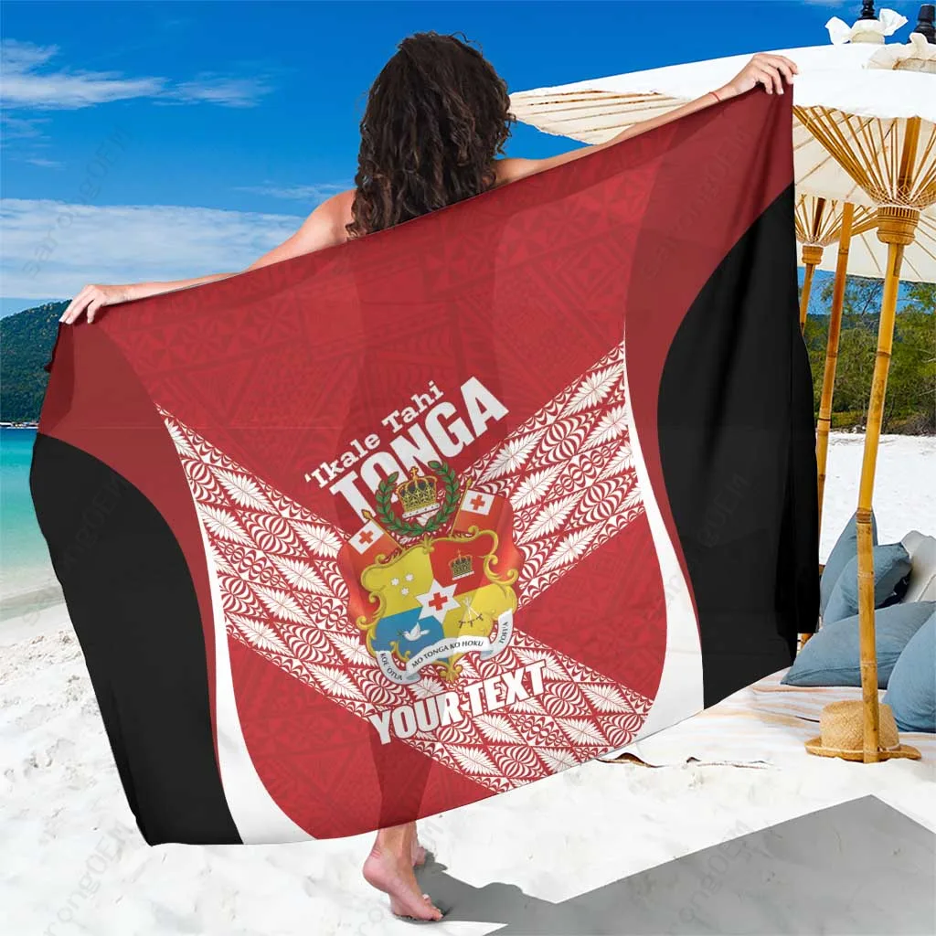 Custom Tonga Olive Green Tribal Print Sarong South Pacific Beach Wrap Pareo Wholesale