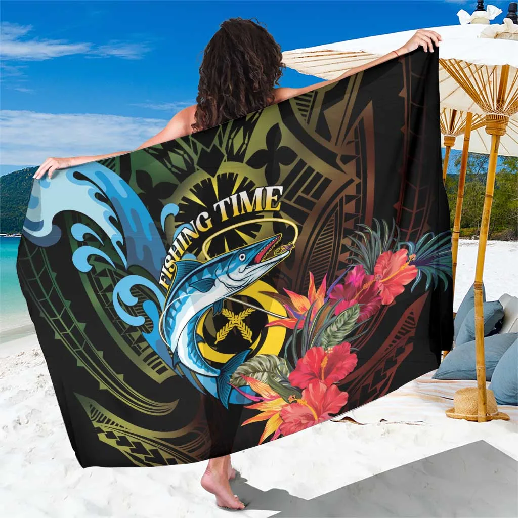 Vanuatu Fishing Sarong Its Time To Fish - main view