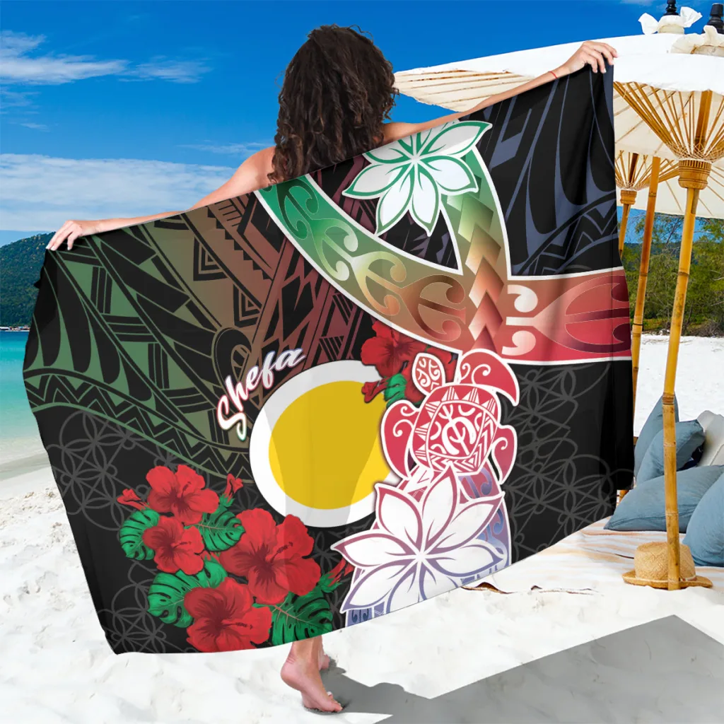 Vanuatu Shefa Day Sarong Floral Pattern - main view