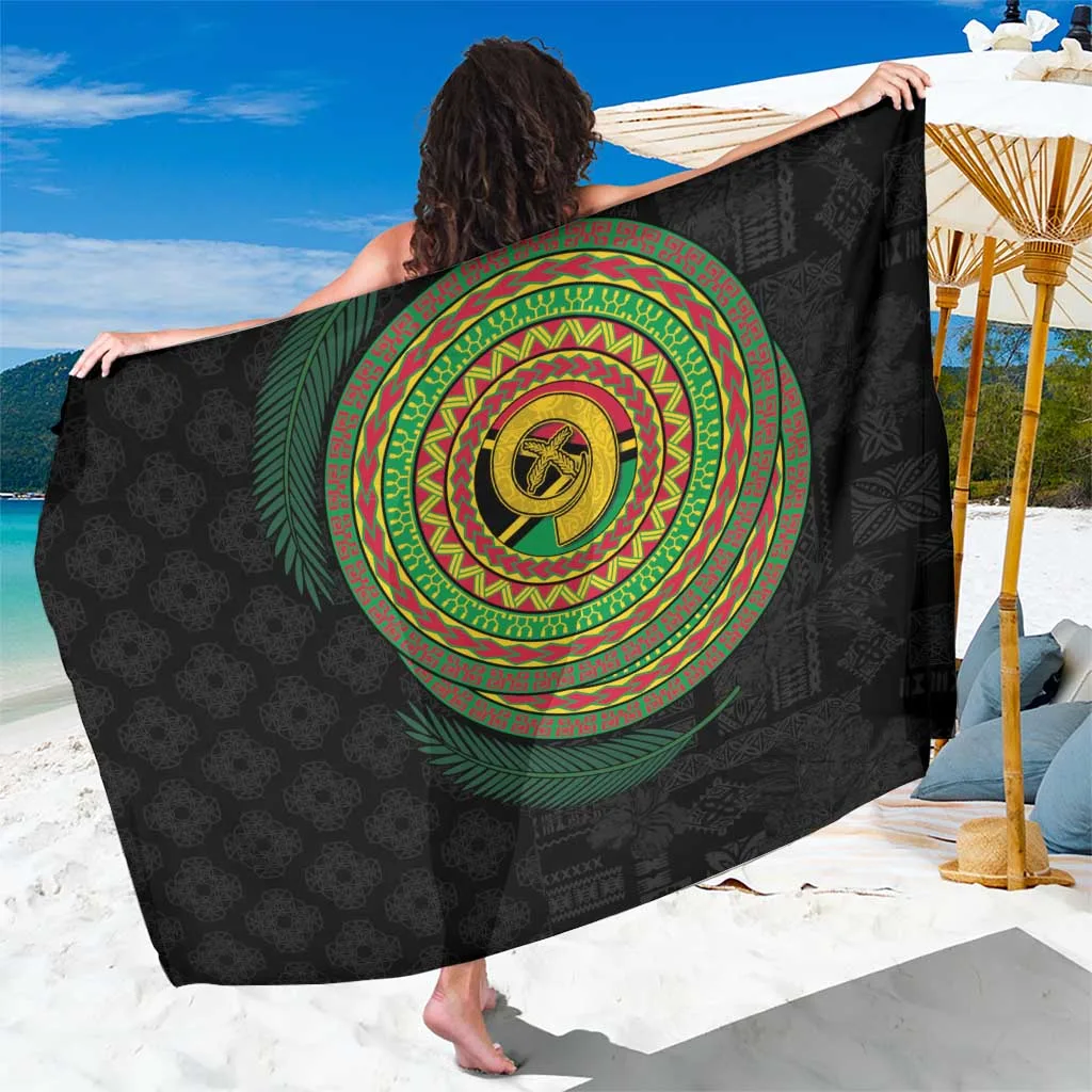 Vanuatu Tribal Tattoo With Namele Leaves Sarong - main view