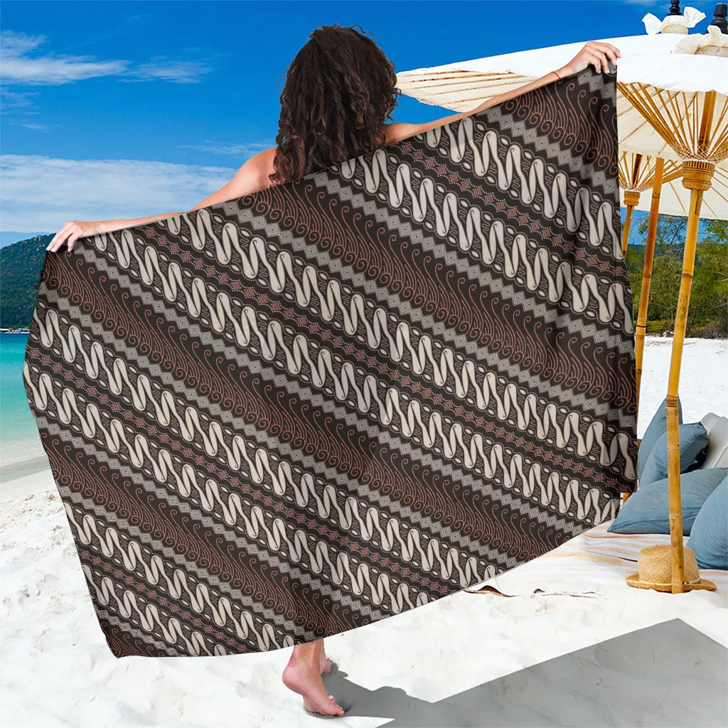 Yogyakarta Parang Batik Motifs Sarong Indonesian Traditional Pattern - main view