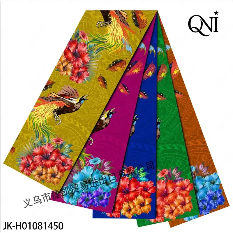 Heaven Bird Tribal Floral Print Sarong Fabric Sarong Fabric - fabric