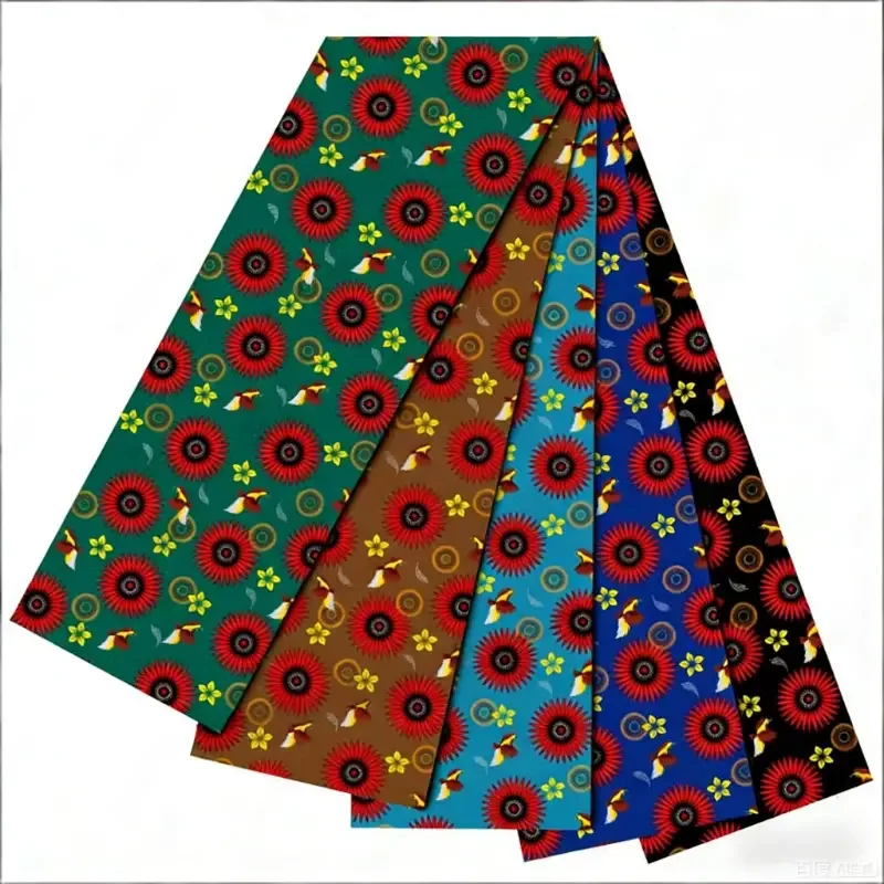 Simple Floral Toucan Print Custom Fabric Custom Fabric - fabric