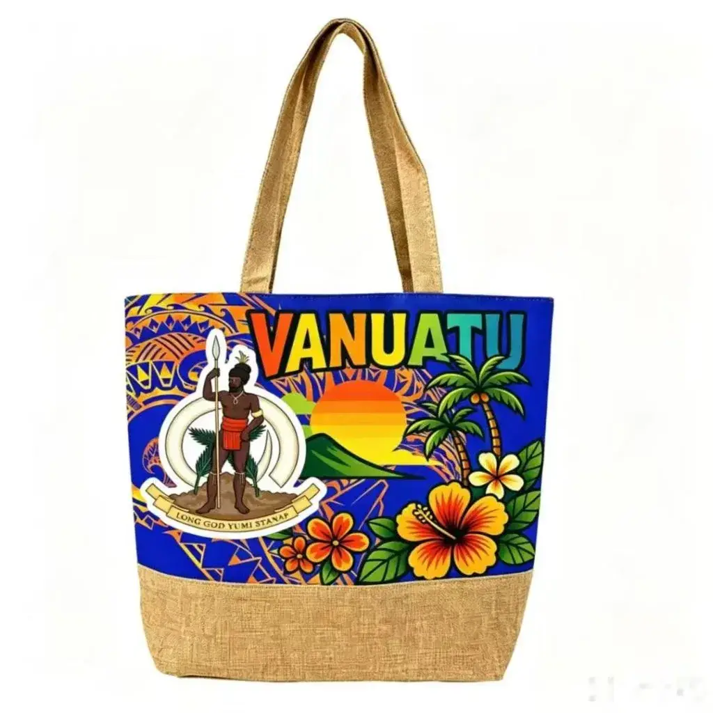 Fashion Printed Linen Canvas Patchwork Handbag Women's Commute Cotton Linen Shoulder Bag - Tote bag