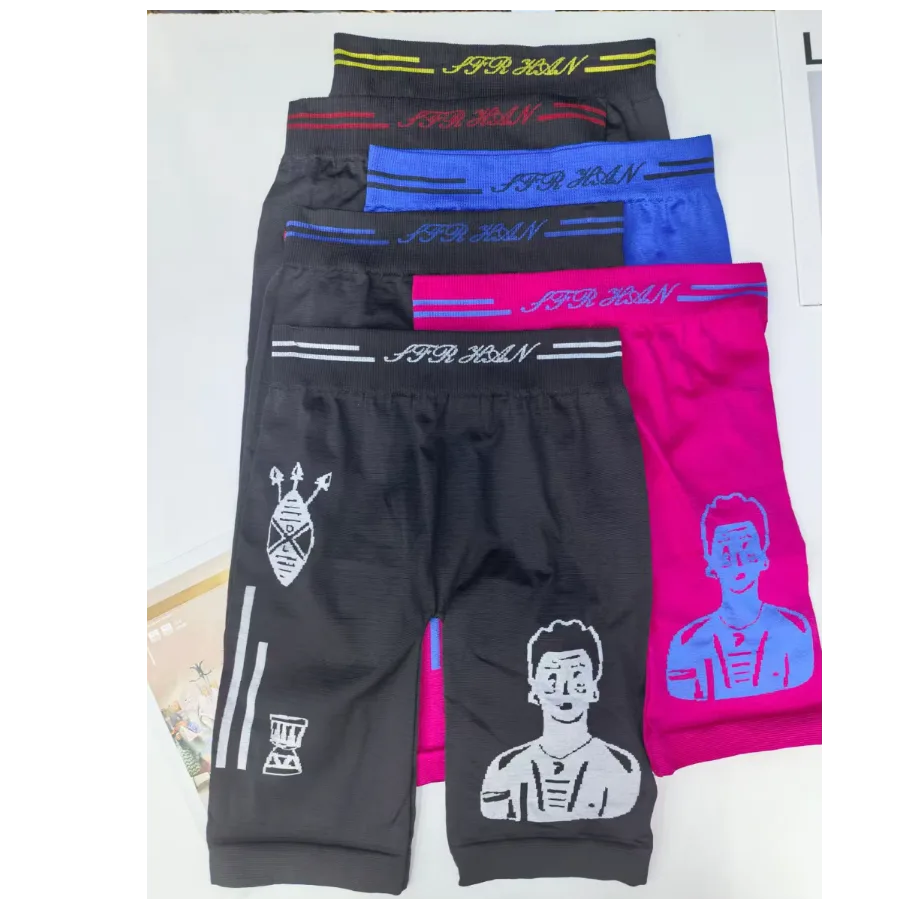 Men's Breathable Colorblock Letter Print Leggings - Leggings