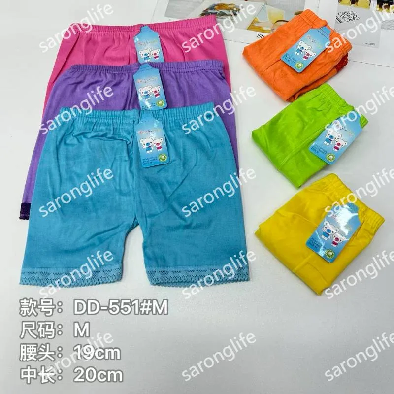 Women's Milk Silk Solid Color Lace Trim Boyshorts - Leggings