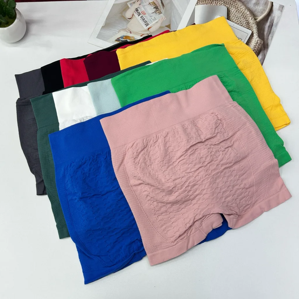 Women's High-Waist Peach Butt-Lifting Compression Yoga Shorts