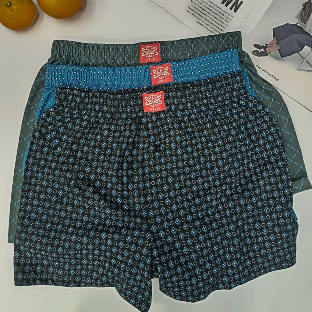 Men's Loose Comfortable Elastic Waist Lounge Shorts with Dot Print