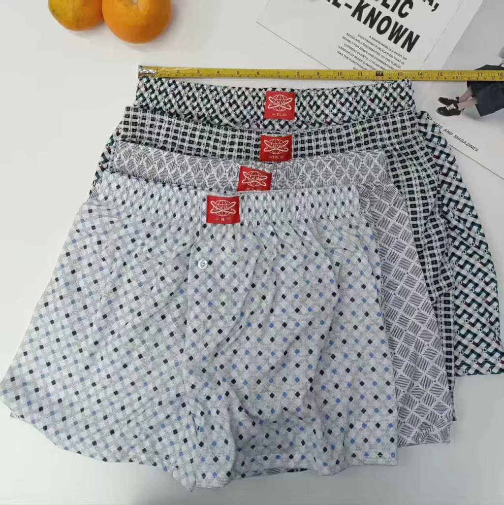 Men's 15% Cotton Loose Printed Boxer Shorts Comfortable Fit