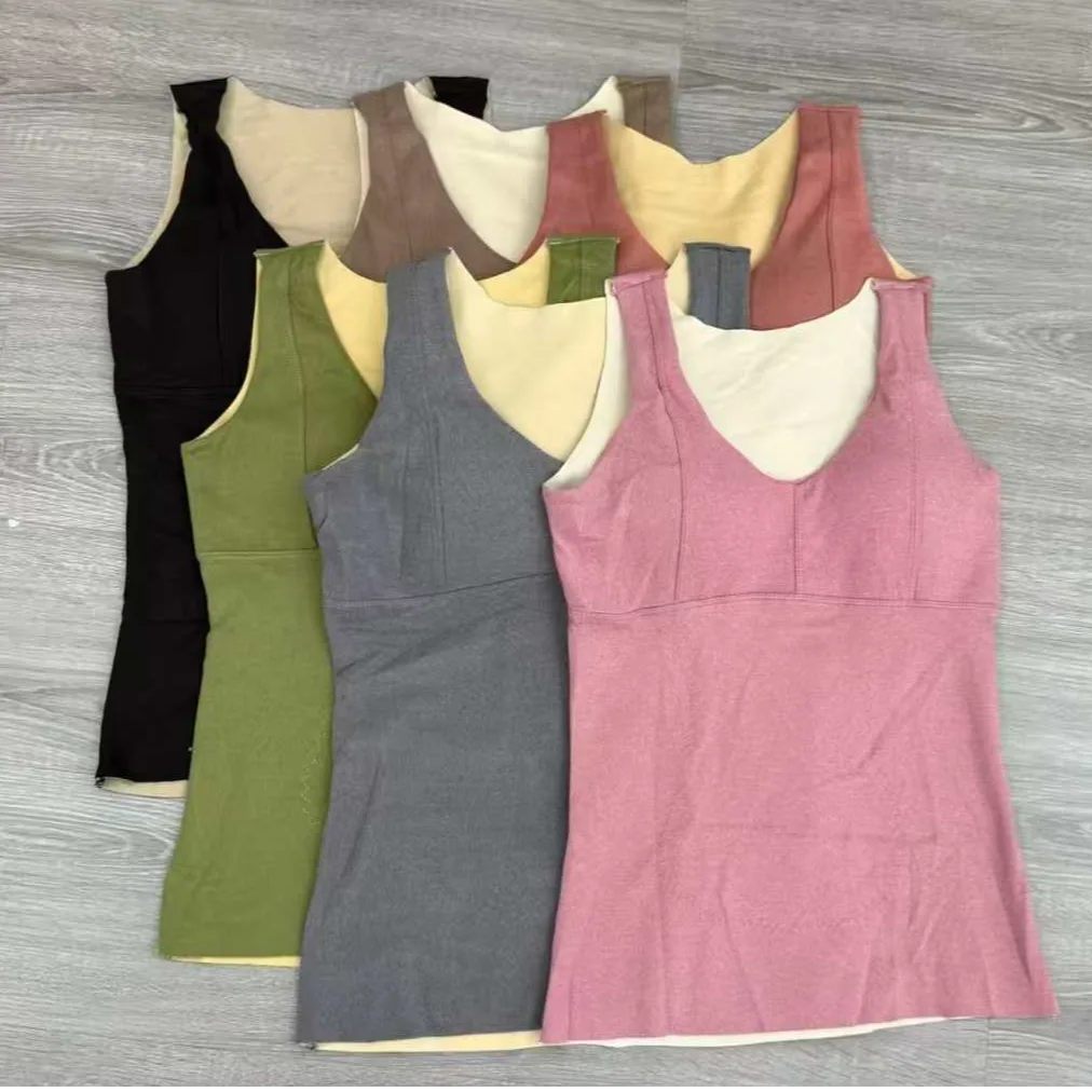 Women's Thick Padded Thermal Top, Wireless, Seamless, Stretchy - Thermal
