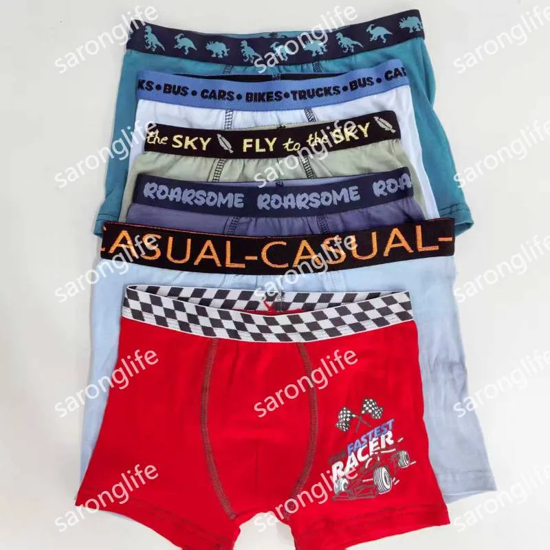 Boys' Cotton Cartoon Printed Breathable Underwear - Women Briefs