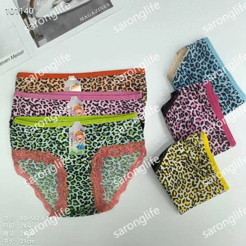 Girls' Lace-Trim Cotton Briefs Comfortable African Export - Women Briefs