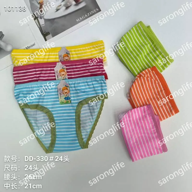 Girls' Milk Silk Cotton Briefs Ages 1-12 African Export - Women Briefs