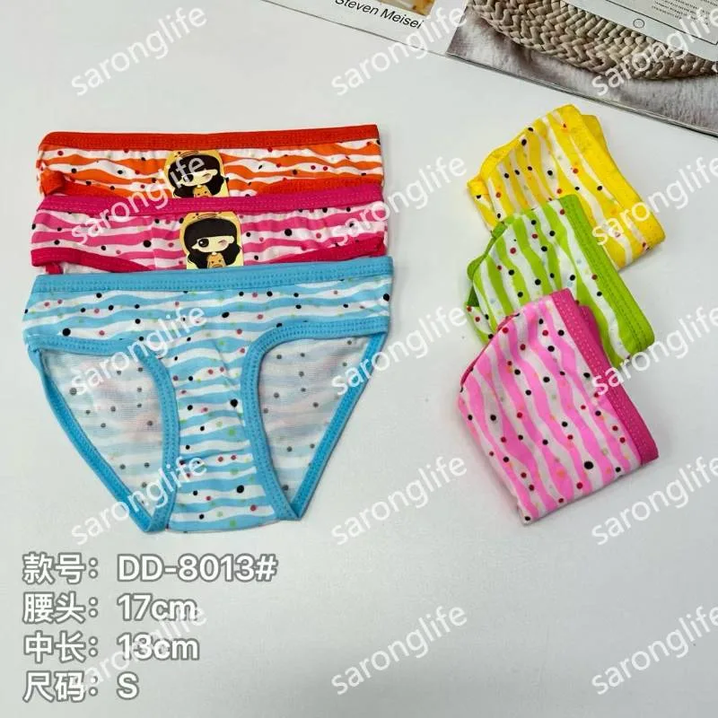Girls' Polka Dot Printed Comfortable Cotton Triangle Briefs - Women Briefs