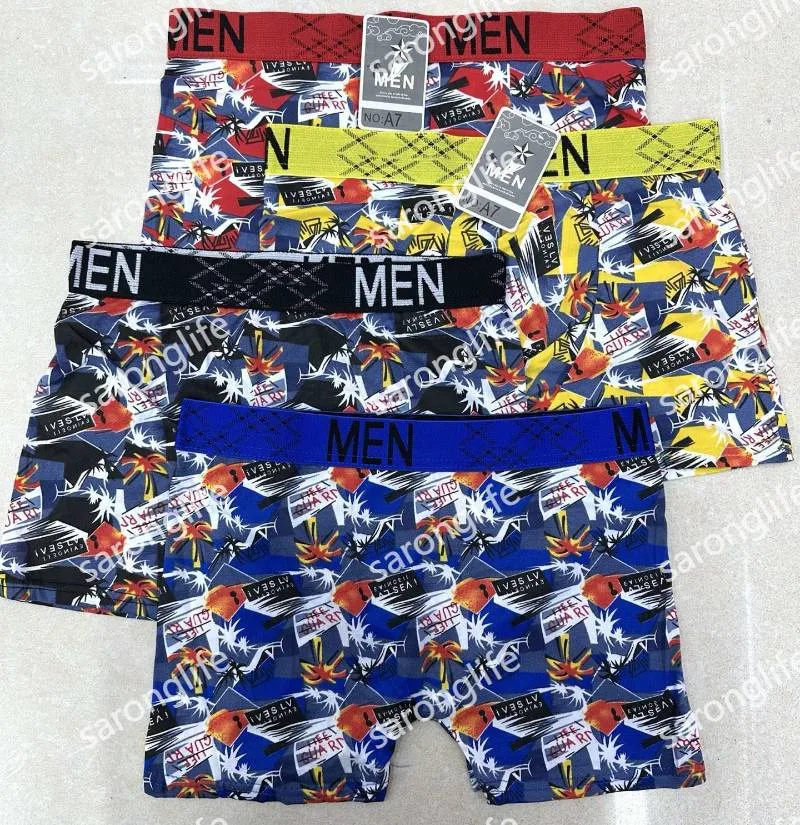 Men's Cotton Boxer Briefs Comfortable Four-Point Underwear - Women Briefs
