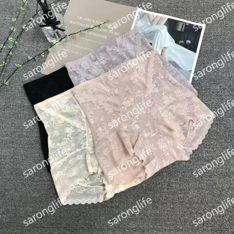 Women's High-Waist Lace Control Briefs Shaping Underwear - Women Briefs