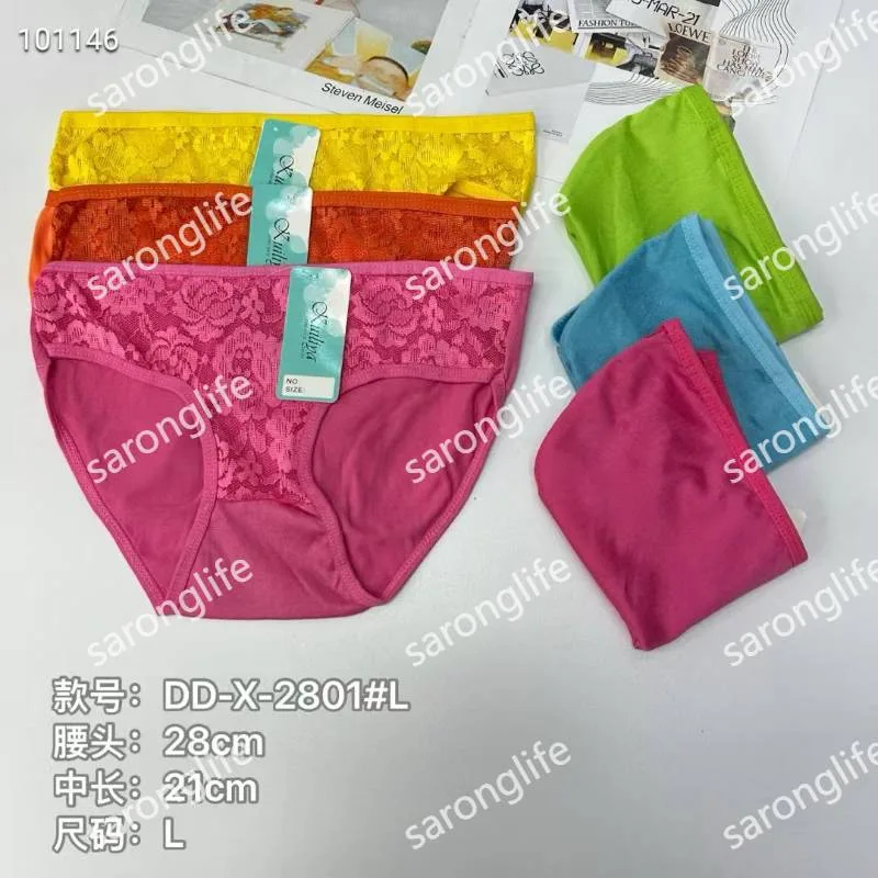 Women's Lace Sexy Cotton Briefs Triangle Style for Africa & South America - Women Briefs