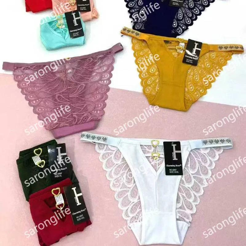Women's Low-Rise Lace Breathable Stretchy Sexy Briefs - Women Briefs