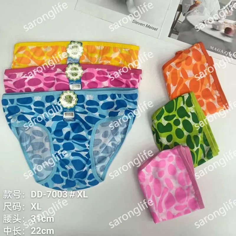 Women's Milk Silk Cartoon Print Triangle Briefs - Women Briefs