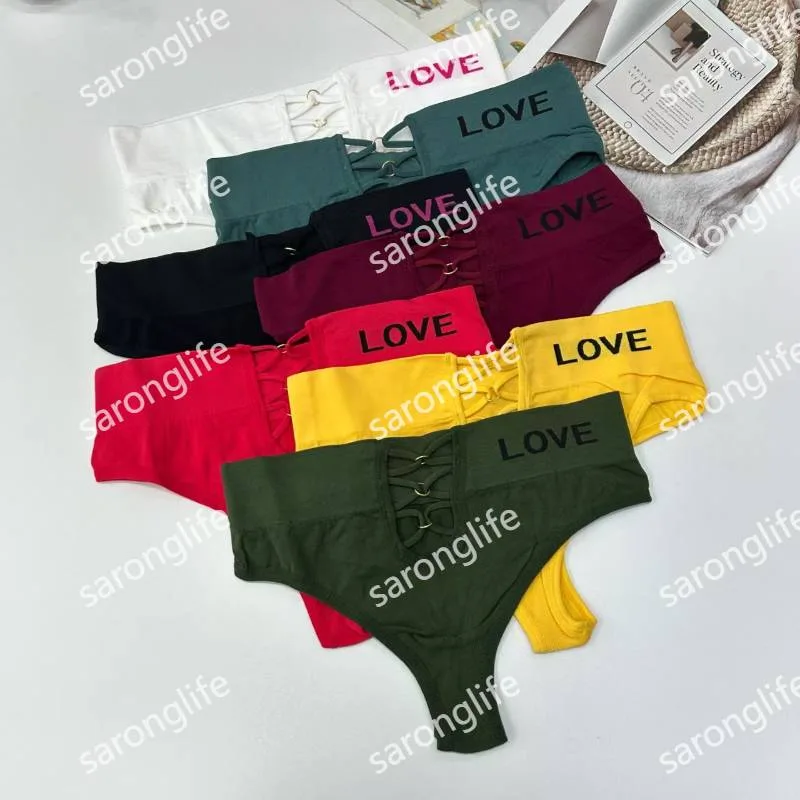 Women's Seamless High-Waist Thong Yoga Fitness T-Pants - Women Briefs