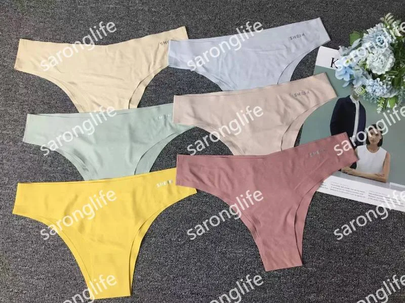 Women's Seamless Sheer Sexy Thong Panties Multi-Color - Women Briefs